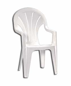 White High Back Chair