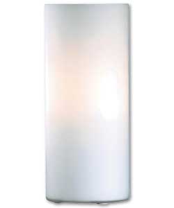 White Linear Glass Table Lamp