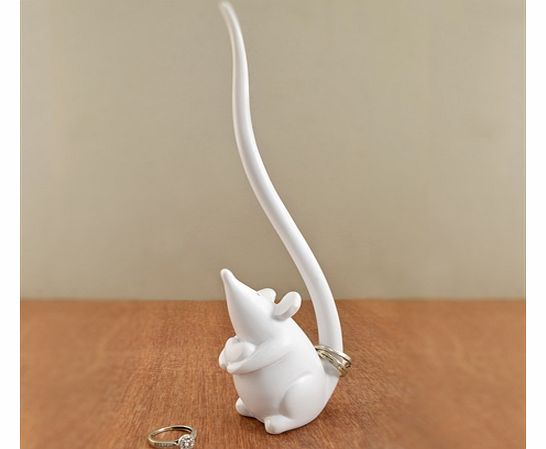 White Mouse Ring Holder Need an ingenious way to keep your rings in order and all in one place? This sweet little Mouse is it! Charming, classy and cool - these mice look gorgeous presented on a dressing table, or set of drawers. Are you looking for 