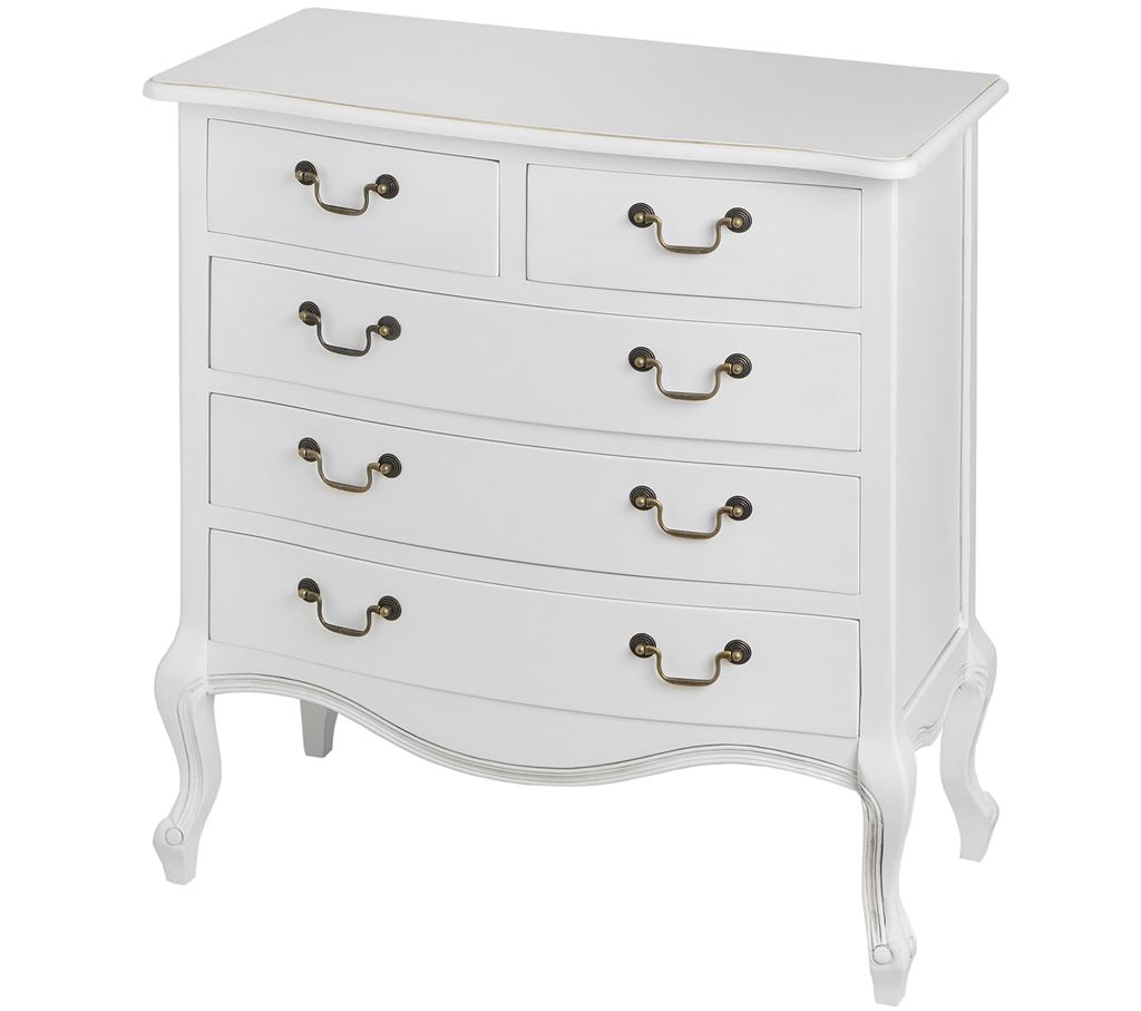 Unbranded White Room 5 Drawer Chest