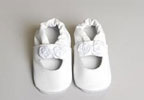 Unbranded White Rose Occasion Shoes (Ages 0-6 Months)