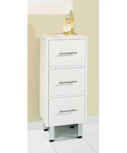 White Storage Unit with Drawers