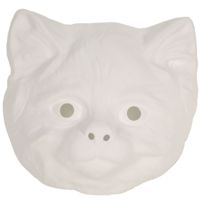 Unbranded White to Paint - Cat Face Mask