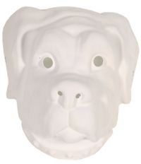 Unbranded White to Paint - Dog Face Mask