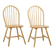 Unbranded Whitton Pair of Chairs, Natural Finish
