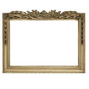 3.25  (83mm) wide  silver carved mirror 16 x 20 or 41cm x 51cm aperture with backing and hooks