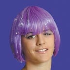 Wig - Bob - Tinsel purple