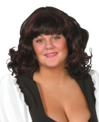 Unbranded Wig: Jasmin Black with Burgundy Hi-Lights