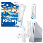Unbranded Wii Console with Wii Sports Resort, Nunchuck,