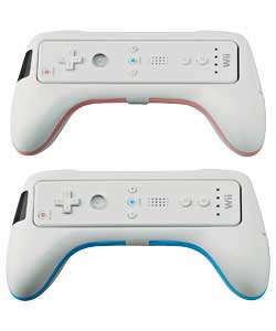Officially licensed controller grip for your Wii remote.Size of each gripper (W)18.8, (L)9.3, (D)4.5