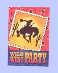 Wild West - Invitations - Pack of 8