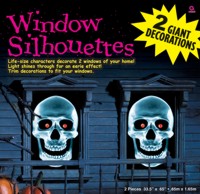 Unbranded Window Silhouettes - Creepy Bones Pk2