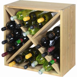 With their square shape, these Wine Cellar Cubes can be easily stacked allowing storage for up to 24