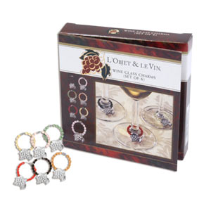 Wine Glass Charms These vintage Wine Glass Charms are pretty and practical. They slip quickly