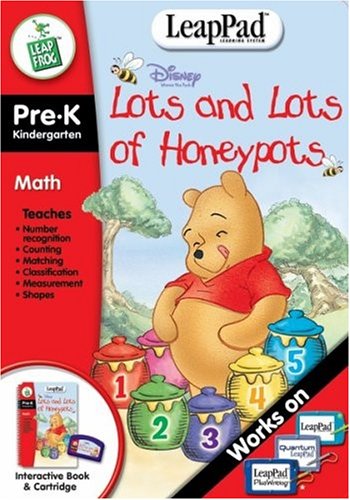 Winnie the Pooh - Lots & Lots of Honey Pots - LeapPad Interactive Book- LeapFrog