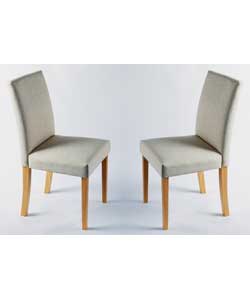 Unbranded Winslow Natural Linen Pair Of Chairs