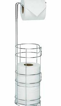 Unbranded Wire Toilet Roll Storage and Holder - Silver