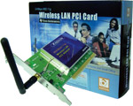 Wireless 54Mbps Wi-Fi PCI Card ( 11g Wless PCI