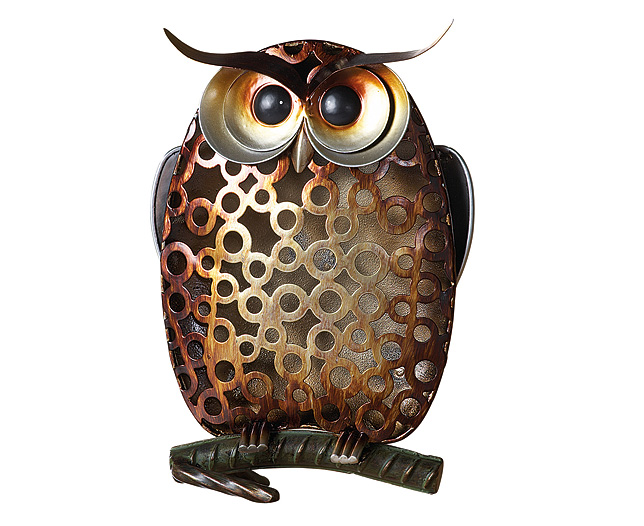 Unbranded Wise Owl Metal Ornament