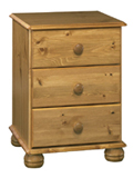 The Woking 3 drawer bedside table is just the rightthing for your bedroom. Part of the Woking range