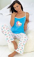 Womens Chillin Three-Piece Pyjama Set