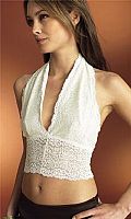 Womens Lace Halter Top