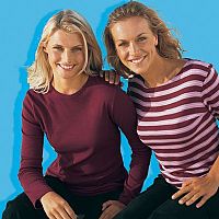 Womens Pack of 2 Crew Neck Tops