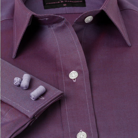 Unbranded Women`s Purple Royal Oxford Classic Shirt