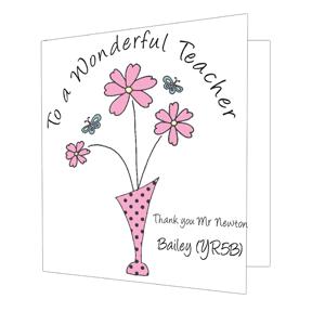 Unbranded Wonderful Teacher Card