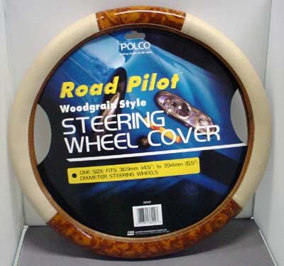 Wood Effect Steering Wheel Cover