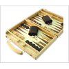 Wooden Backgammon Set in Light Oak Finish 11`