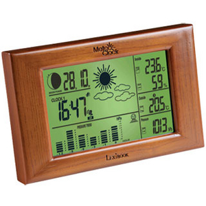 Unbranded Wooden Wall Mounted Weather Station