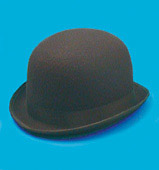 Wool Felt Bowler hat, black extra large