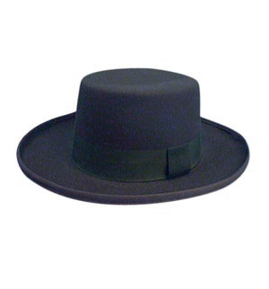 Wool Felt Spanish hat, black