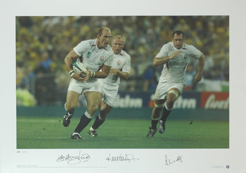 World Cup Series: Signed by Lawrence Dallaglio- Neil Back and Richard Hill