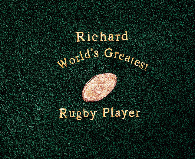 Unbranded Worldand#8217;s Greatest Sports Towel - Rugby, Plain
