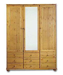 Wycombe Triple Mirror Wardrobe