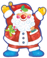Unbranded Xmas Cut Outs - Whimsical Santa 45.7cm