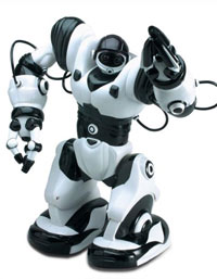 RoboSapien is a humanoid robot loaded with attitud