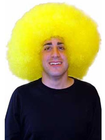 Unbranded Yellow Afro Wig
