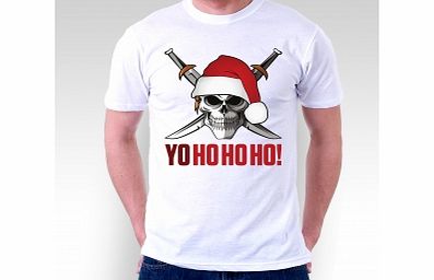 Unbranded Yo Ho Ho Ho Christmas White T-Shirt X-Large ZT