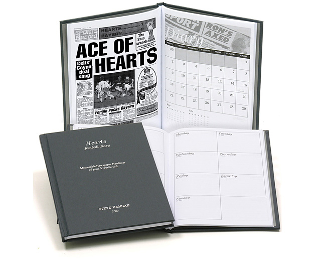 Unbranded Your Club Diary Hearts
