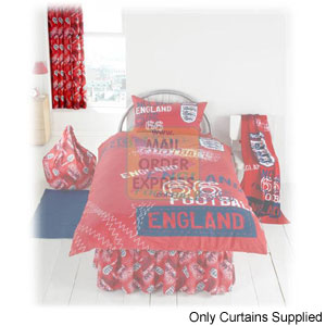 Part of a co-ordinating range of England red graffiti soft furnishings Perfect for any England fan