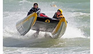 Experience the ferocityof the Zapcat with this exhilarating powerboat blast.Your heart willrace as an expert instructor skips across the waves at speeds of up to 45mph in this small and nimble powerboat, performing high-speed turns and jumping wav