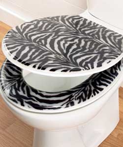 Zebra Print Toilet Seat