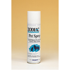 A perfumed, non CFC aerosol for use on both Cats and Dogs. Zodiac Pet Spray controls fleas on contac