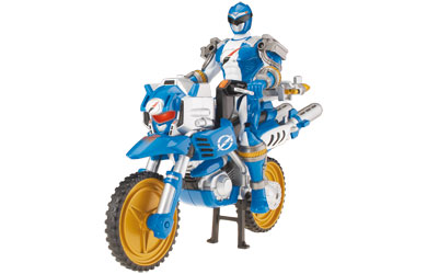 Unbranded ZordTek Cycle with Blue Ranger