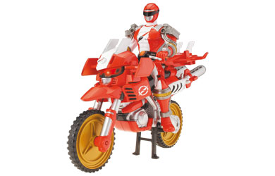 Unbranded ZordTek Cycle with Red Ranger