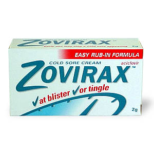 Zovirax Cold Sore Cream Tube - size: 2g