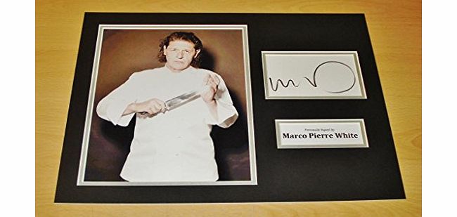 Marco Pierre White SIGNED 16x12 Photo Display AUTOGRAPH Celebrity Chef + COA